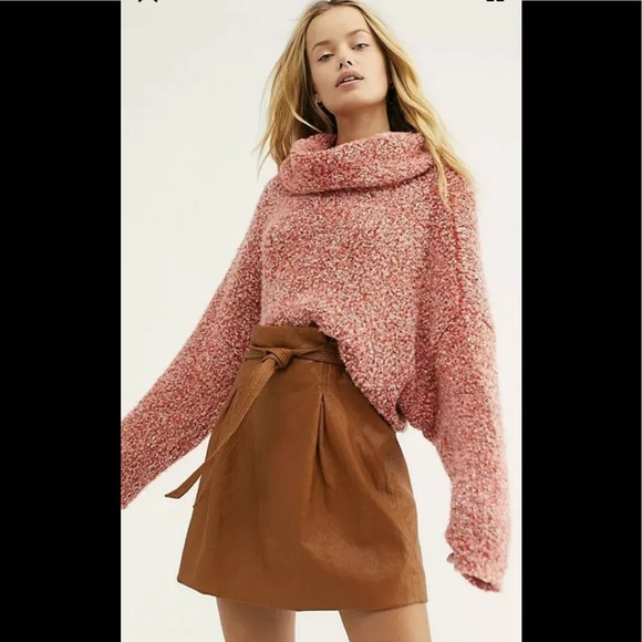 NWT Free People Bff Red Lotus sweater XS, Med, Lg - Picture 1 of 15